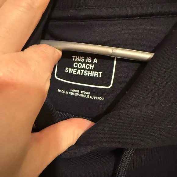 Coach Navy Sweatshirt - Picture 2 of 2